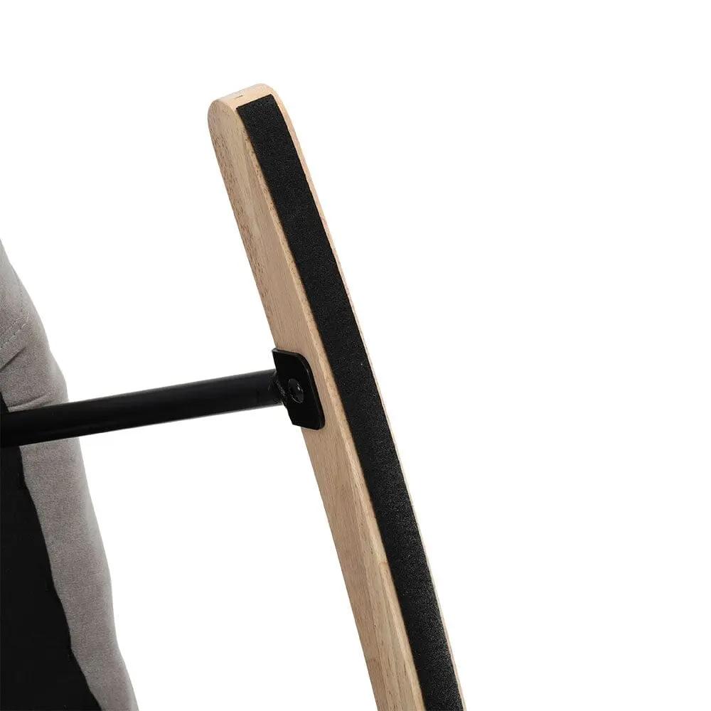 Tufted Linen Upholstered Rocking Chair - House Comfort