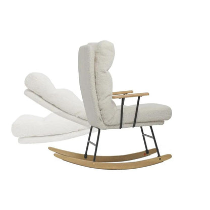 Tufted Upholstered Rocking Chair - House Comfort