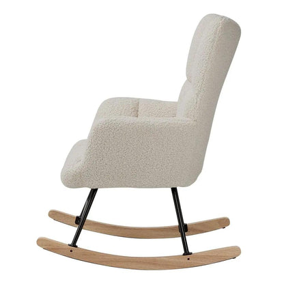 Tufted Upholstered Rocking Chair - House Comfort