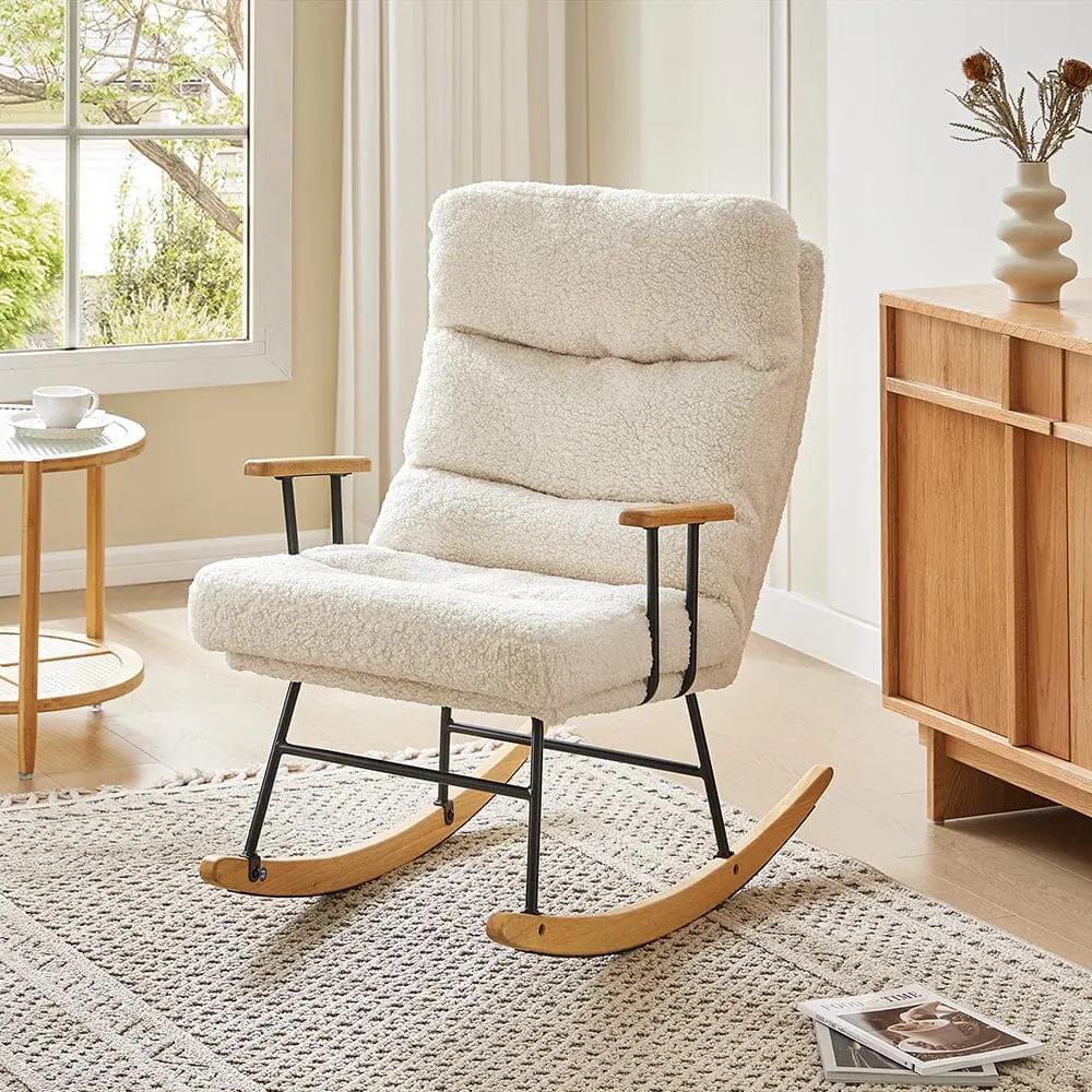 Tufted Upholstered Rocking Chair - House Comfort