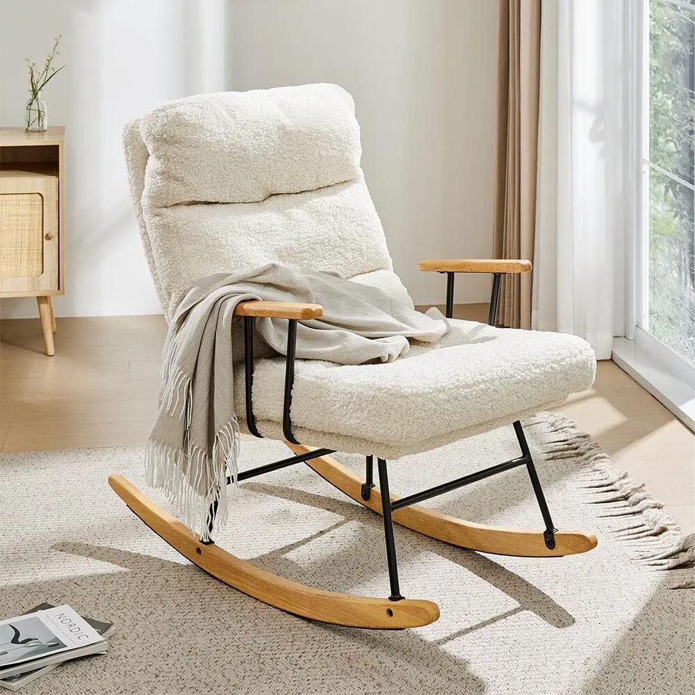 Tufted Upholstered Rocking Chair - House Comfort