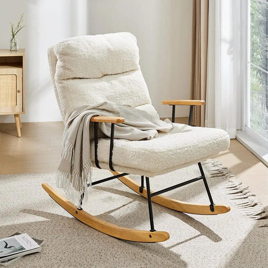 Tufted Upholstered Rocking Chair - House Comfort