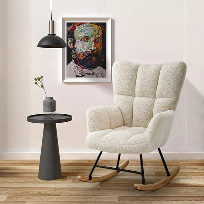 Tufted Upholstered Rocking Chair - House Comfort