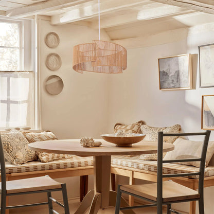 Twist Handwoven Paper Rope Pendant Light for Cozy Living Spaces - House Comfort