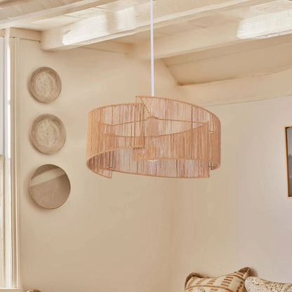 Twist Handwoven Paper Rope Pendant Light for Cozy Living Spaces - House Comfort
