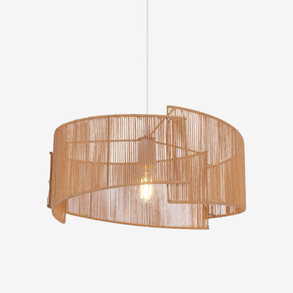 Twist Handwoven Paper Rope Pendant Light for Cozy Living Spaces - House Comfort