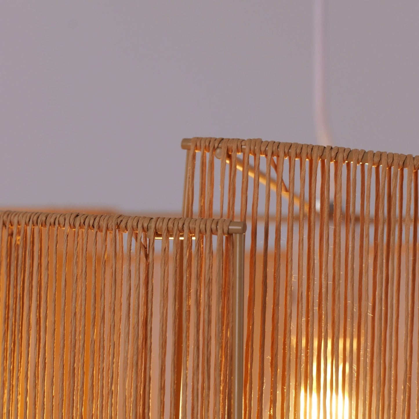 Twist Handwoven Paper Rope Pendant Light for Cozy Living Spaces - House Comfort