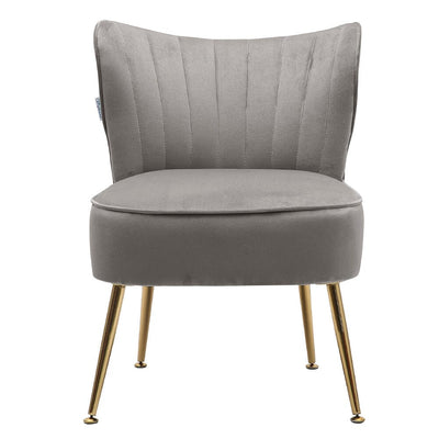 Velvet Cocktail Chairs Accent Chairs with Gold Legs secondary