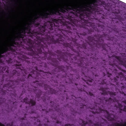 Velvet Upholstery Round Accent Chair Dressing Stool - House Comfort