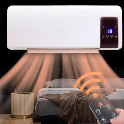 Wall Mounted White Electric Heater with Remote Control secondary