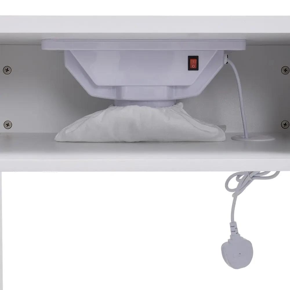 Wheeled Manicure Table with Electric Dust Extractor - House Comfort