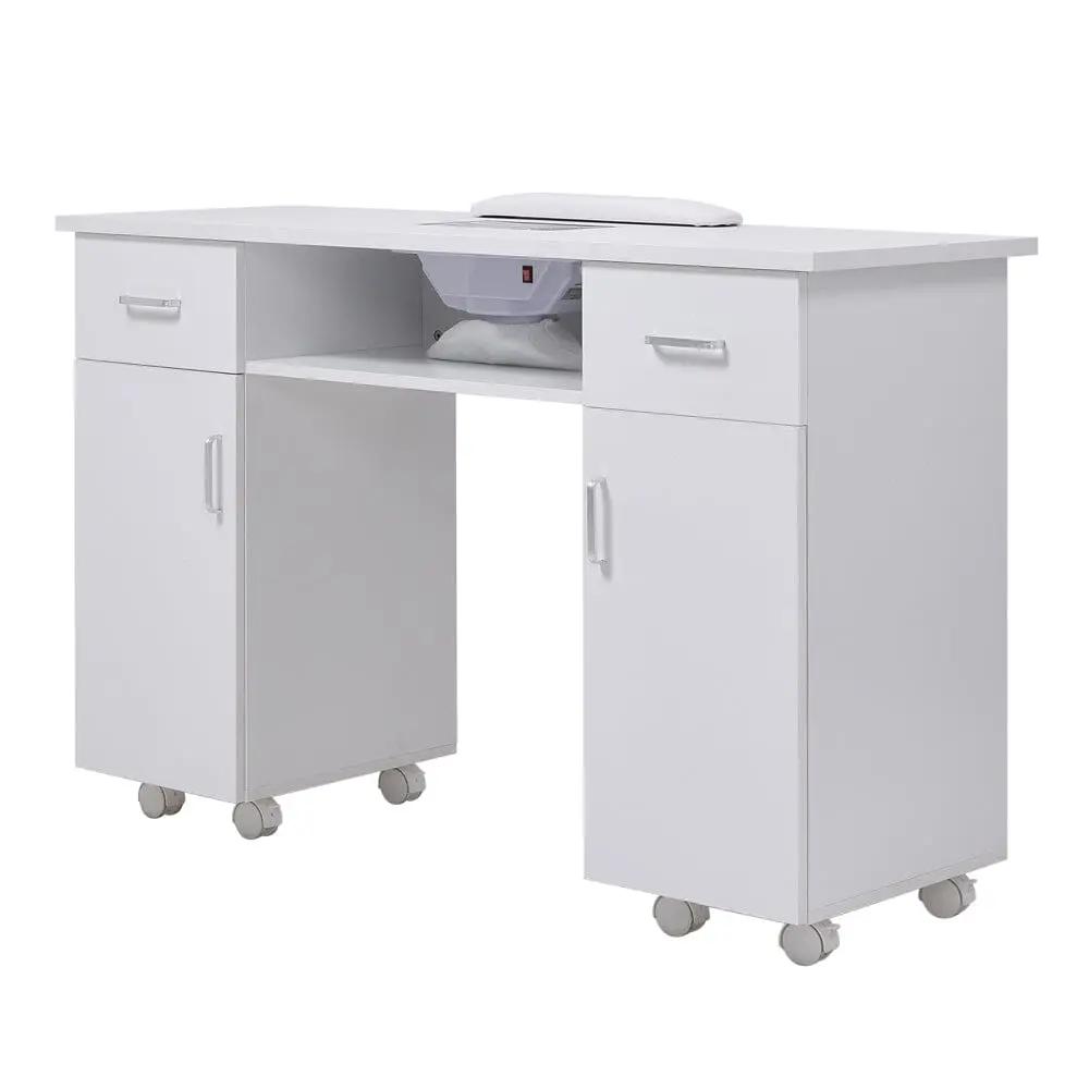 Wheeled Manicure Table with Electric Dust Extractor - House Comfort