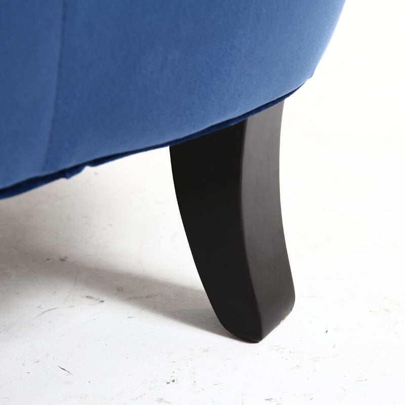 WineRed/Blue Velvet Wingback Chair Upholstered Armchair - House Comfort