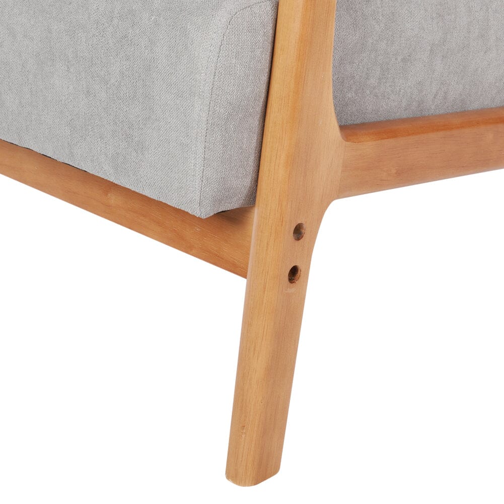 Wood Single Sofa Lounge Chair with Cushion - House Comfort
