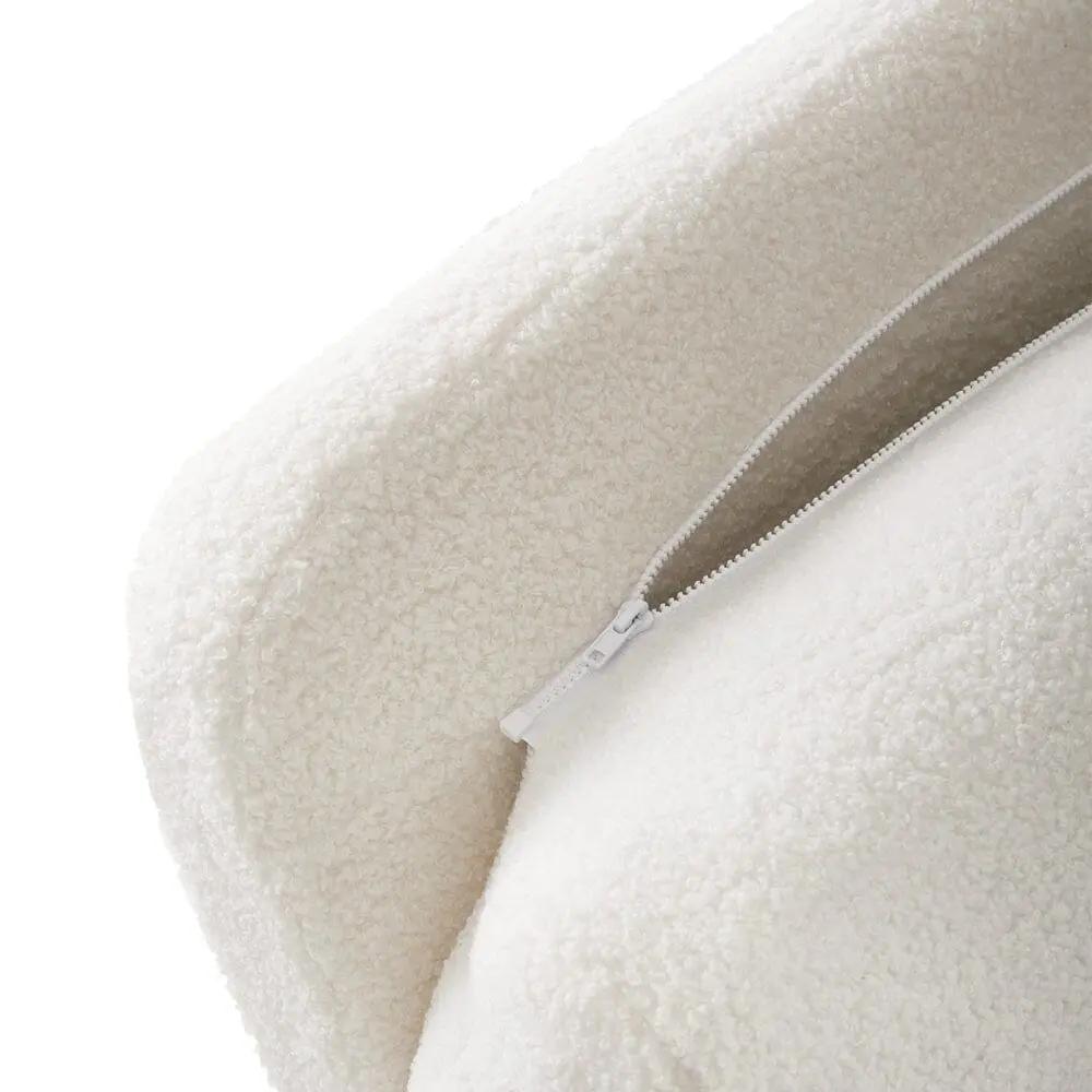 Wooden Legs Velvet Armchair Chair with Footrest - House Comfort