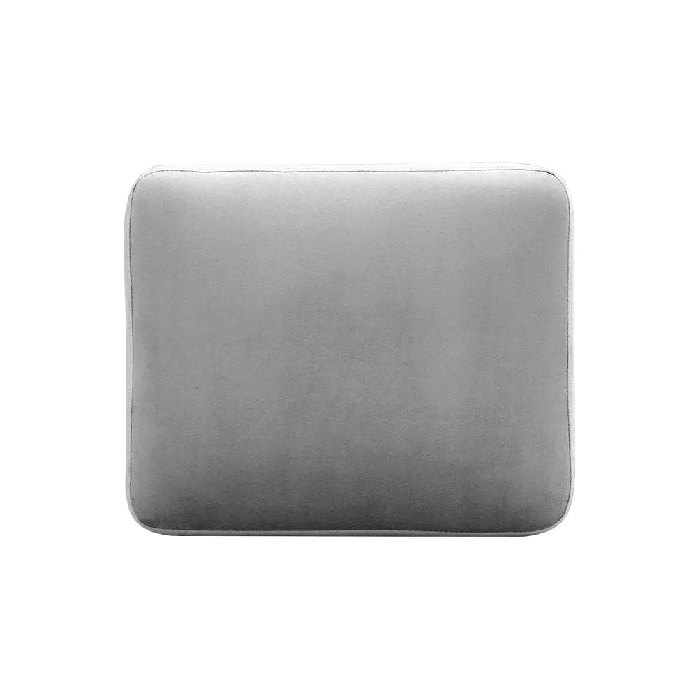 Wooden Legs Velvet Armchair Chair with Footrest - House Comfort